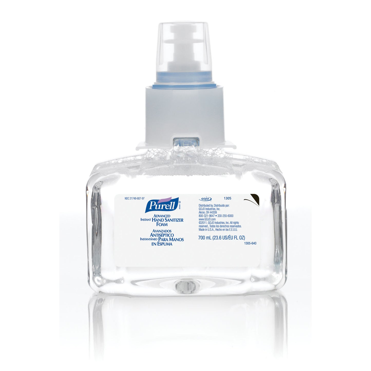 Instant Hand Sanitizer, Refill, Foam, 700mL, 3/cs