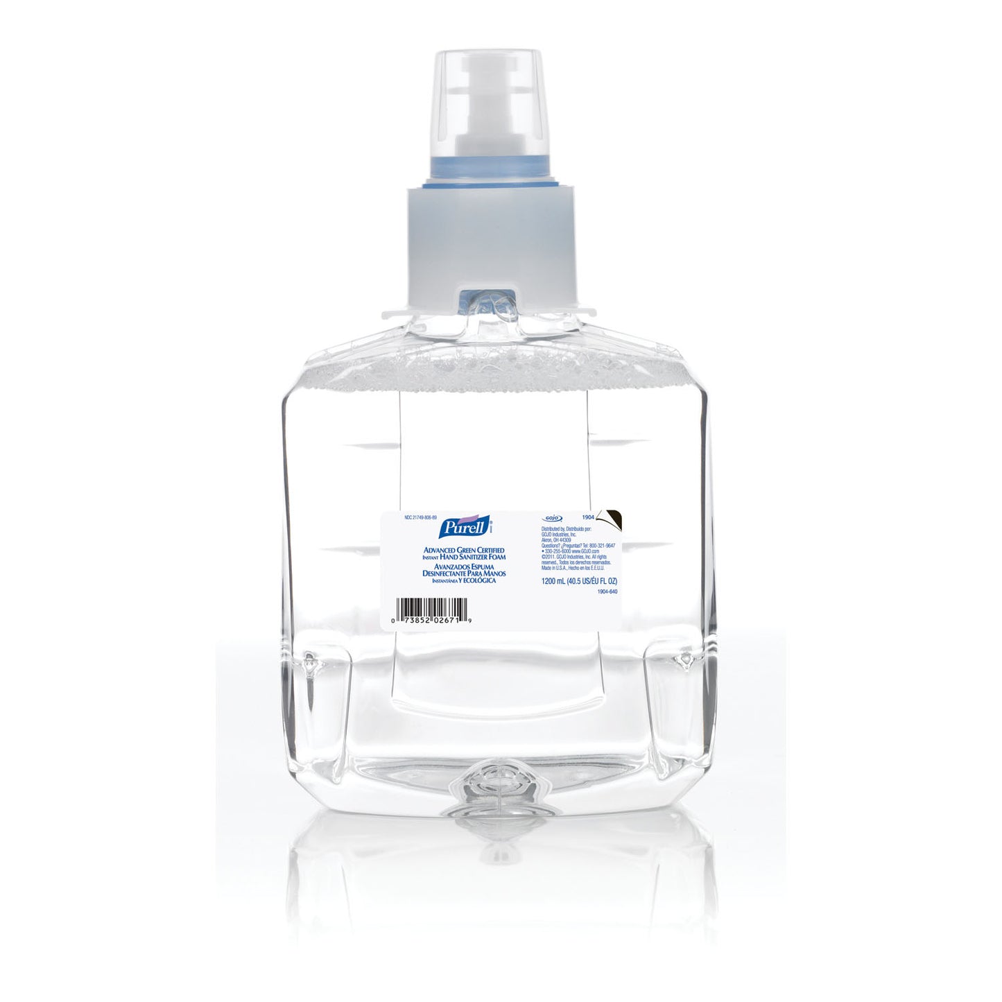 LTX Instant Foam Hand Sanitizer, 1200mL, 2/cs (091208) (Item is considered HAZMAT and cannot ship via Air or to AK, GU, HI, MP, PR, VI)