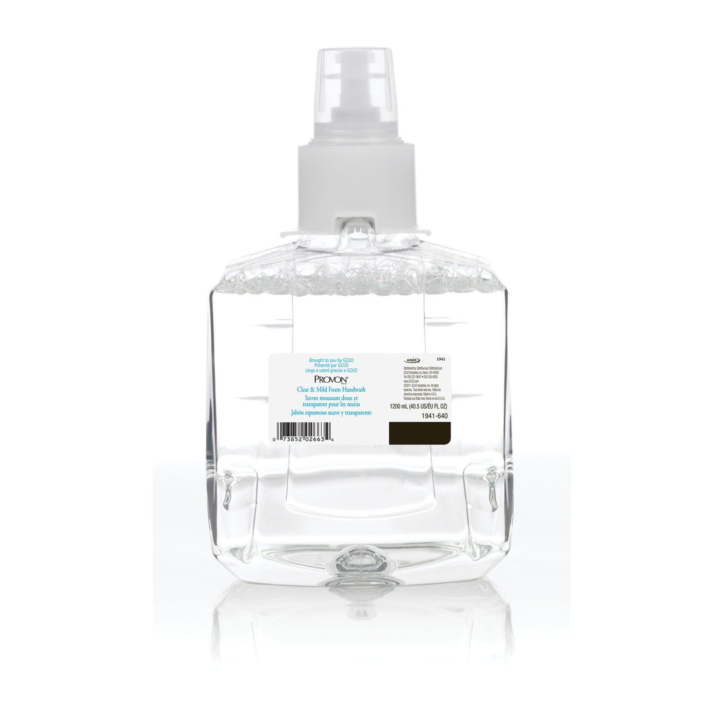 Handwash, Foam, Clear & Mild, 1200mL Refill, 2/cs