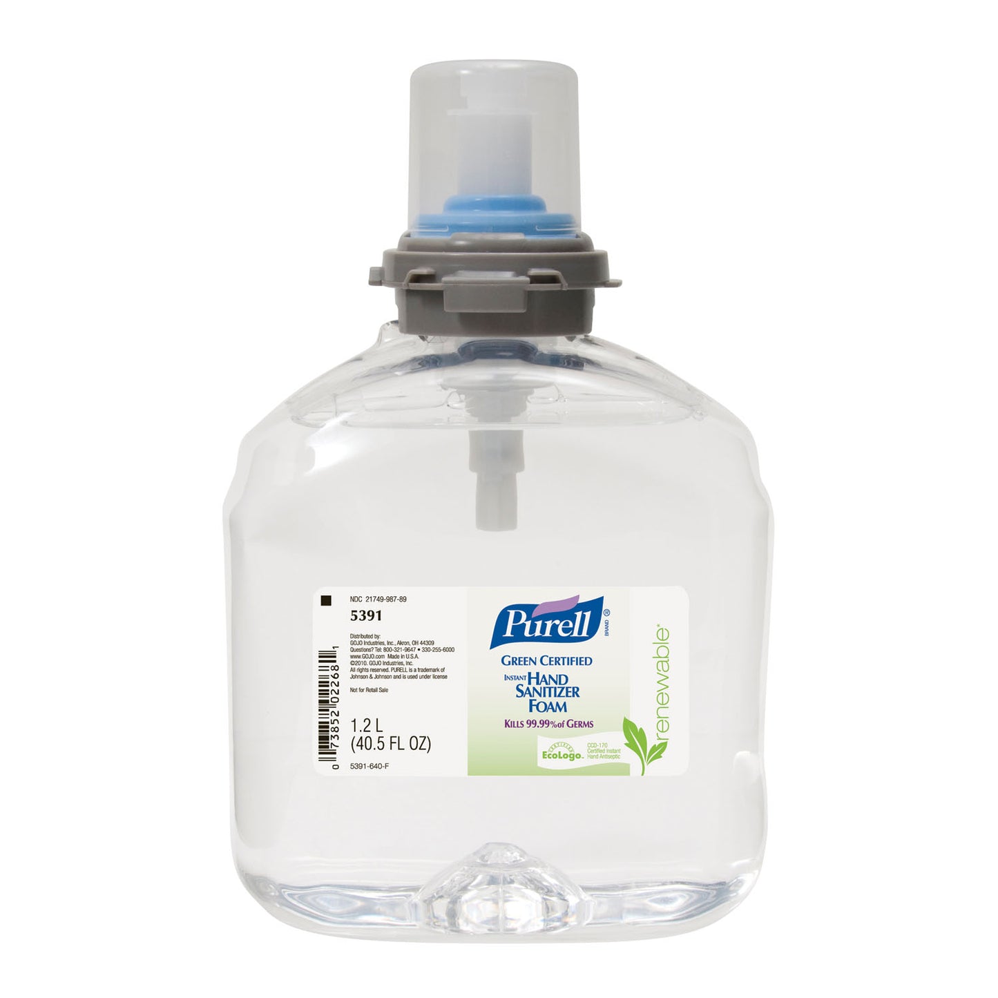 TFX Foam Hand Sanitizer, 1200mL, 2/cs (Item is considered HAZMAT and cannot ship via Air or to AK, GU, HI, MP, PR, VI)
