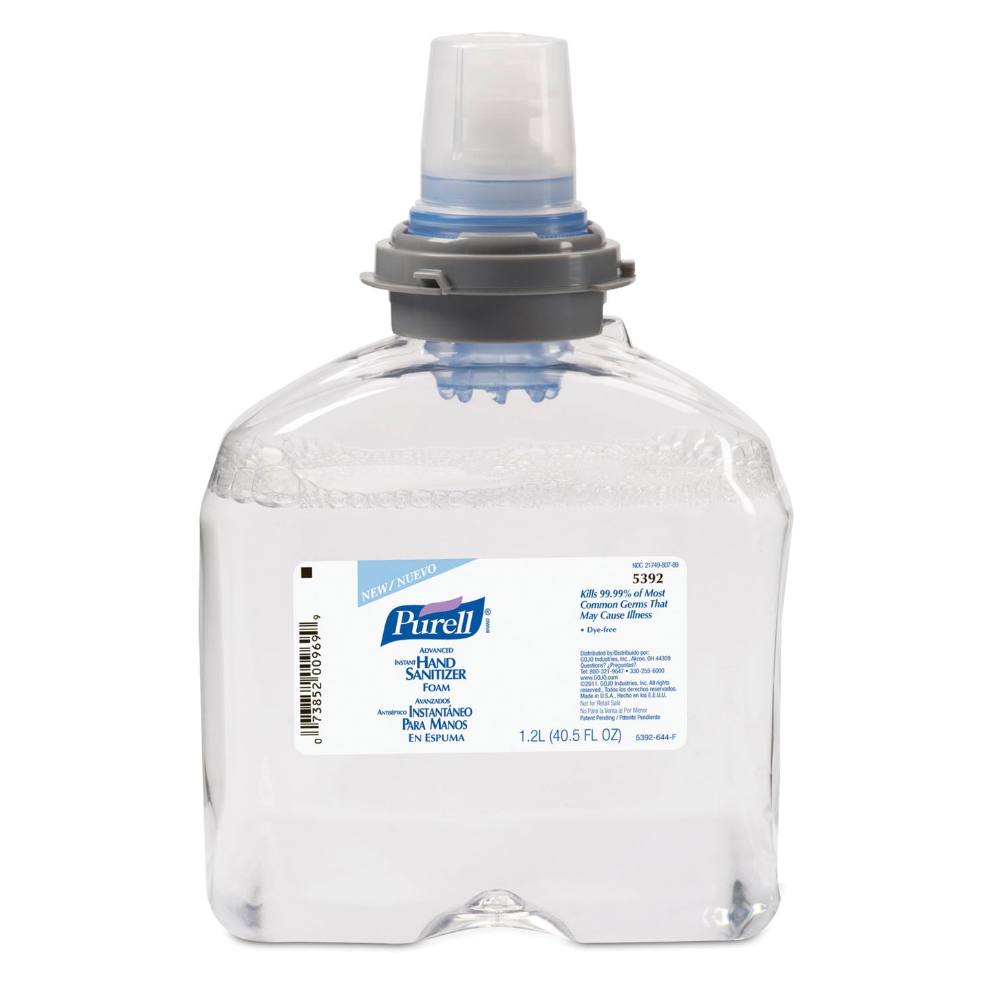 TFX Instant Foam Hand Sanitizer, 1200mL, 2/cs (240 cs/plt) (Item is considered HAZMAT and cannot ship via Air or to AK, GU, HI, MP, PR, VI)
