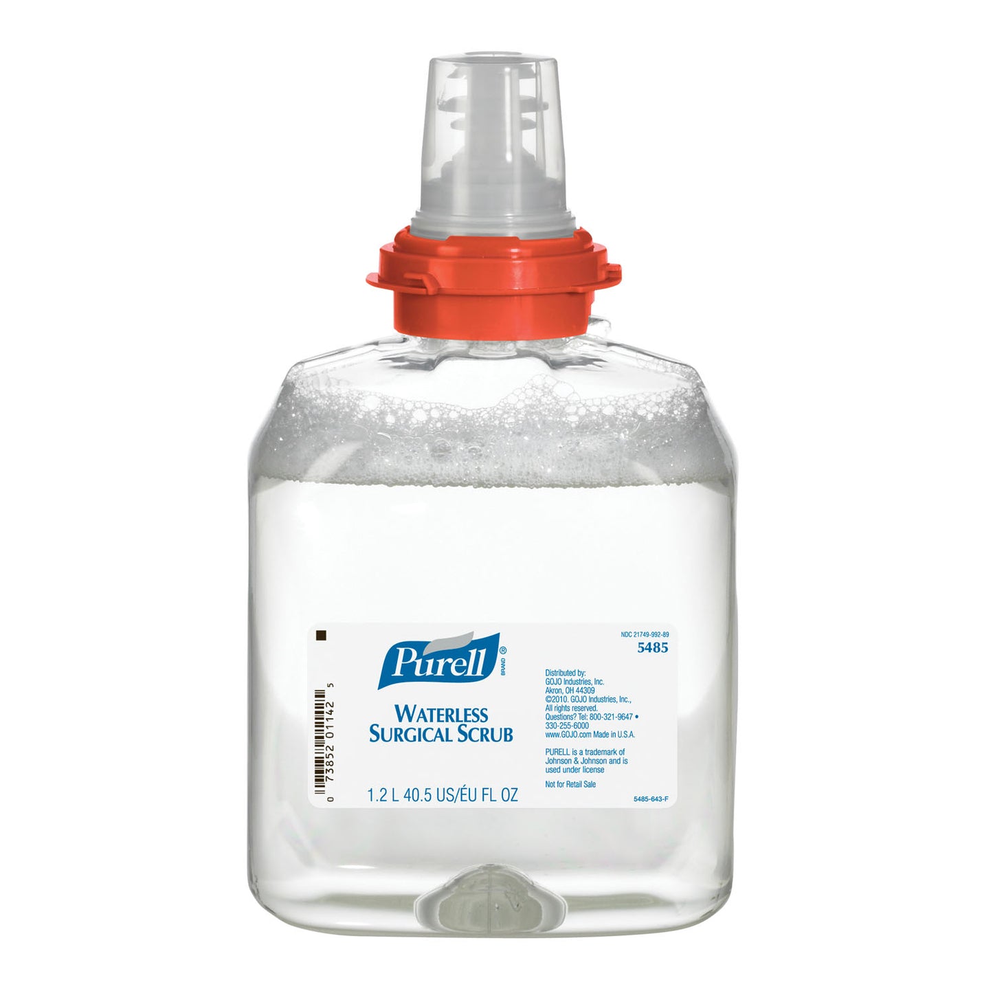 Purell Surgical Scrub 1200mL TFX Refill, Clear, 4/cs (Item is considered HAZMAT and cannot ship via Air to AK, GU, HI, MP, PR, VI)