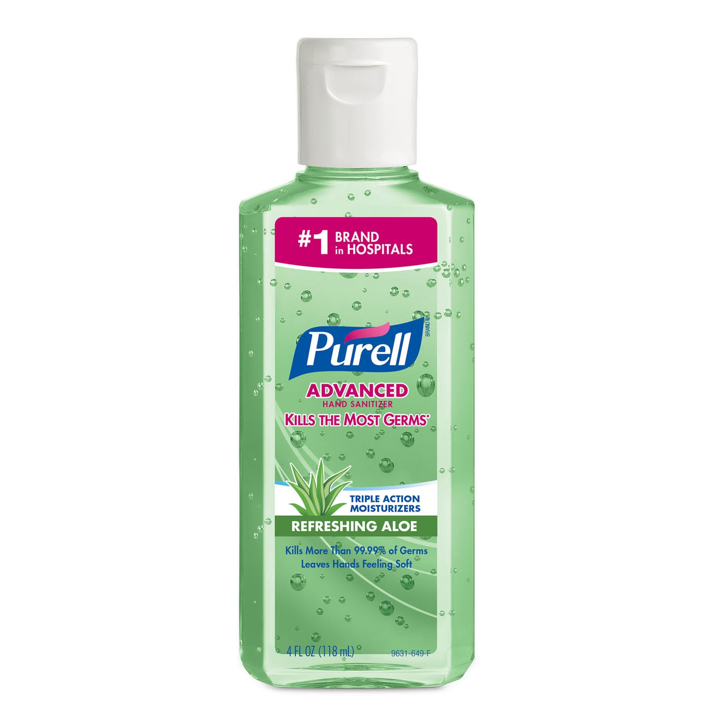 Instant Hand Sanitizer with Aloe, 4 fl oz Bottle with Flip-Cap, 24/cs (224 cs/plt) (Item is considered HAZMAT and cannot ship via Air or to AK, GU, HI, MP, PR, VI)