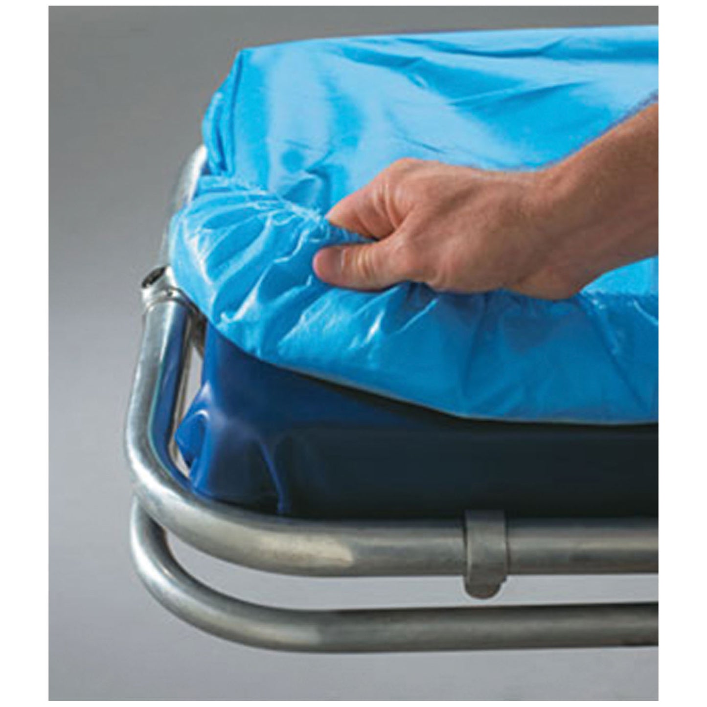 SnugFit Fitted Sheet, EMS Barrier, 30" x 84", Non-Woven, Poly, Blue, 5/bg, 10 bg/cs (24 cs/plt)