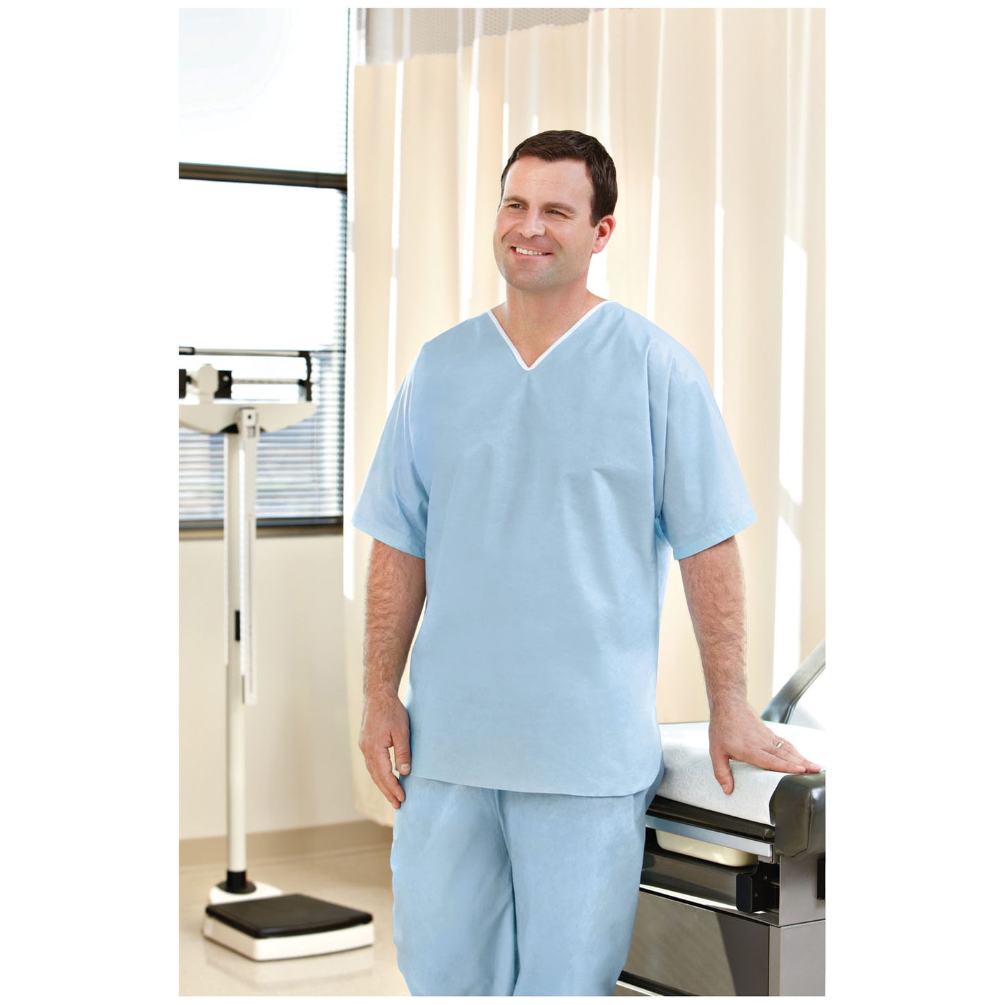 Pants, SMS, Medium, Light Blue, 30/cs