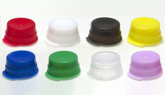 Blood Collection Tube Cap, 1-Thumb Tabs, 16mm, Yellow, 1000/bg