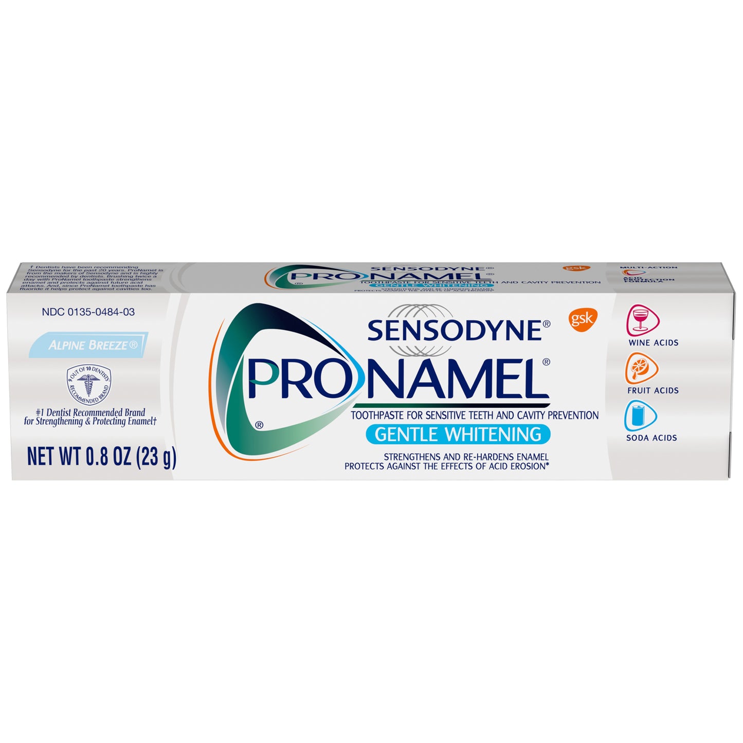 ProNamel Gentle Whitening Toothpaste, Fresh Mint, 0.8 oz. tube, 12/pkg, 3 pkg/cs (36 tubes total) (Available for sale in US only) (Products cannot be sold on Amazon.com or any other third Party sites.) (Item is Non-Returnable)