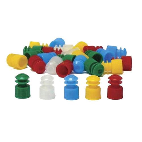 Test Tube Cap, 16mm, Flanged Plug, Natural, 1000/bg