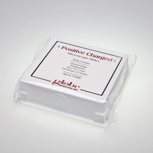 Charged Slide, Adhesive Surface, 90 Corners, Ground Edges, Green, 25 x 75mm, 72/bx, 20 bx/cs