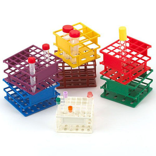 Wireless Rack, Half-Size, 25mm Max Tube Diameter, 16 Places, 4 x 4 Array, 4.8" x 4.8" x 3", Magenta