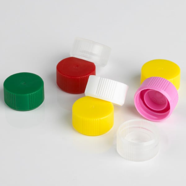 Microcentrifuge Tube Screw Caps, Clear, 1000/bg