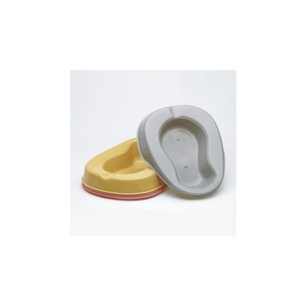 Bedpan with Skirt, 1.75 Qt, Gray, 50/cs