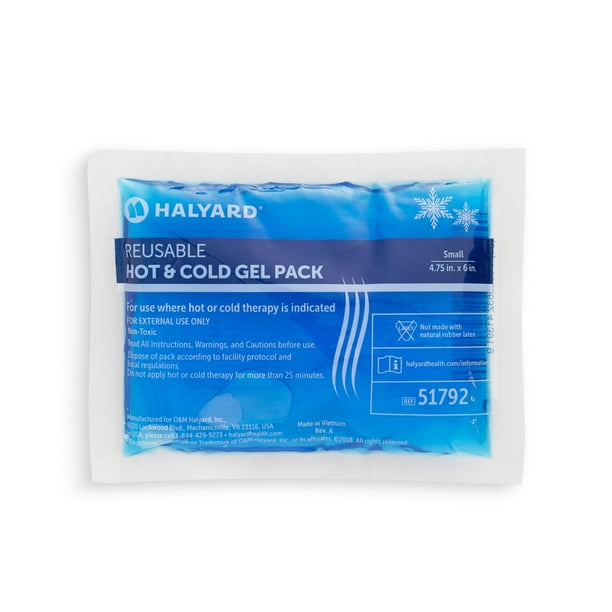 Gel Pack, Hot/Cold, Small, 4.75" x 6", Reusable, 24/cs