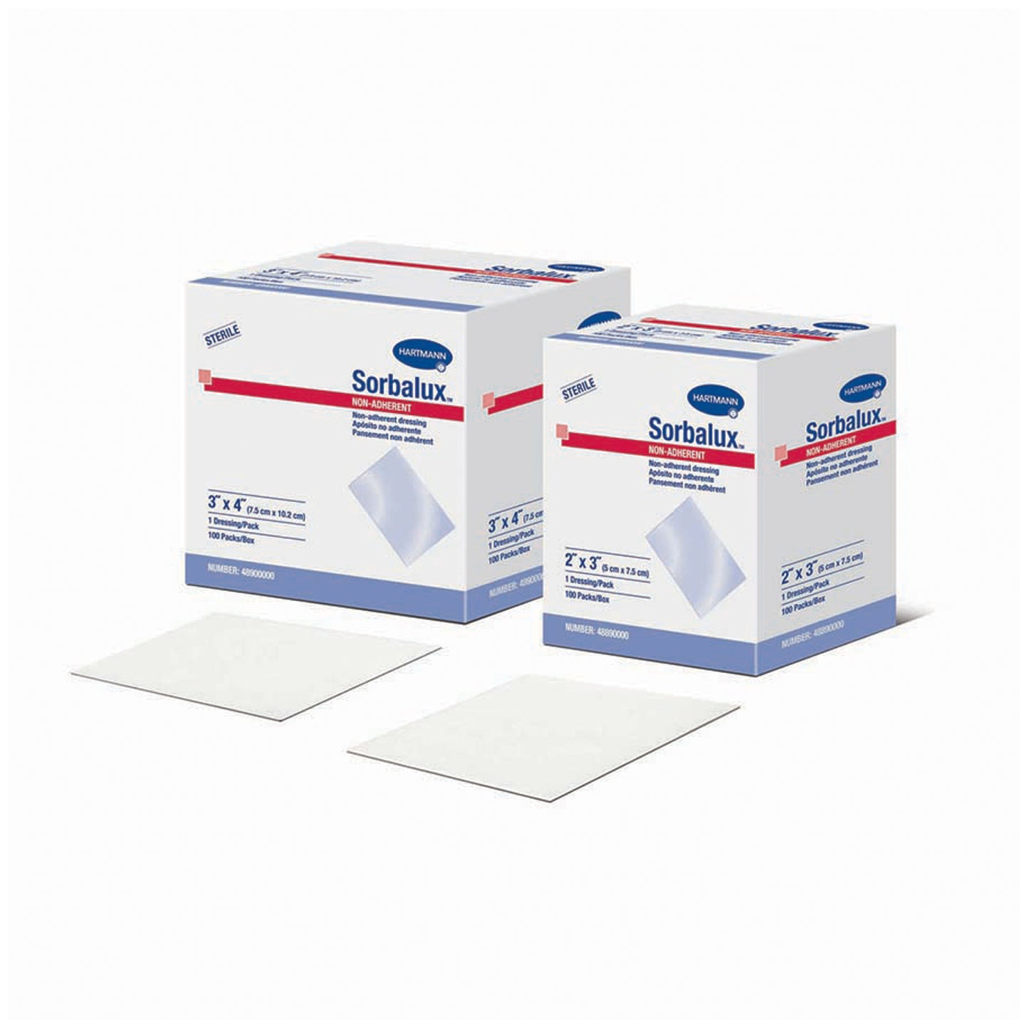 Dressing, Non-Adherent, Latex Free (LF), Sterile, 2" x 3", 100/bx, 24 bx/cs