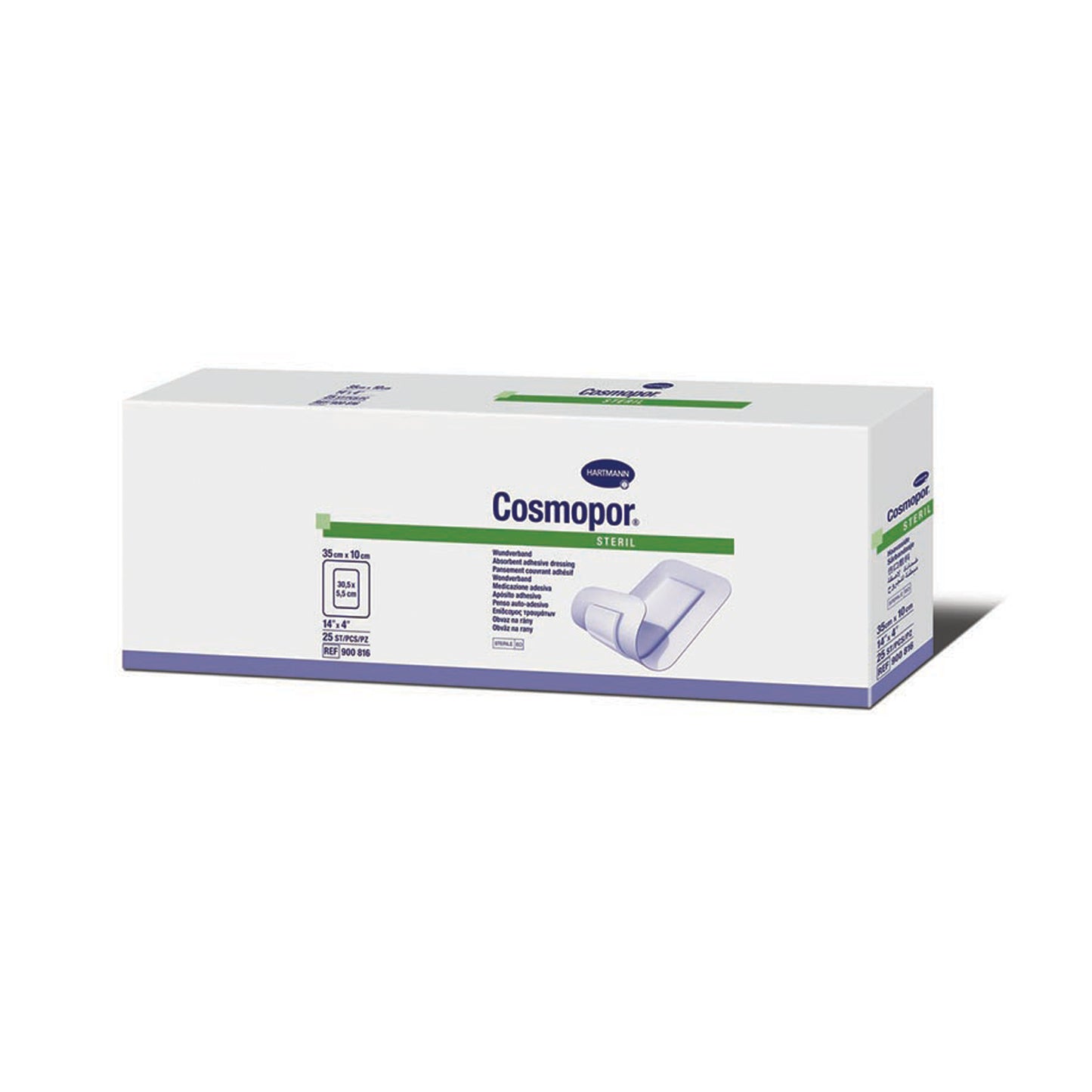 Wound Dressing, 14" x 4", Sterile, 25/bx
