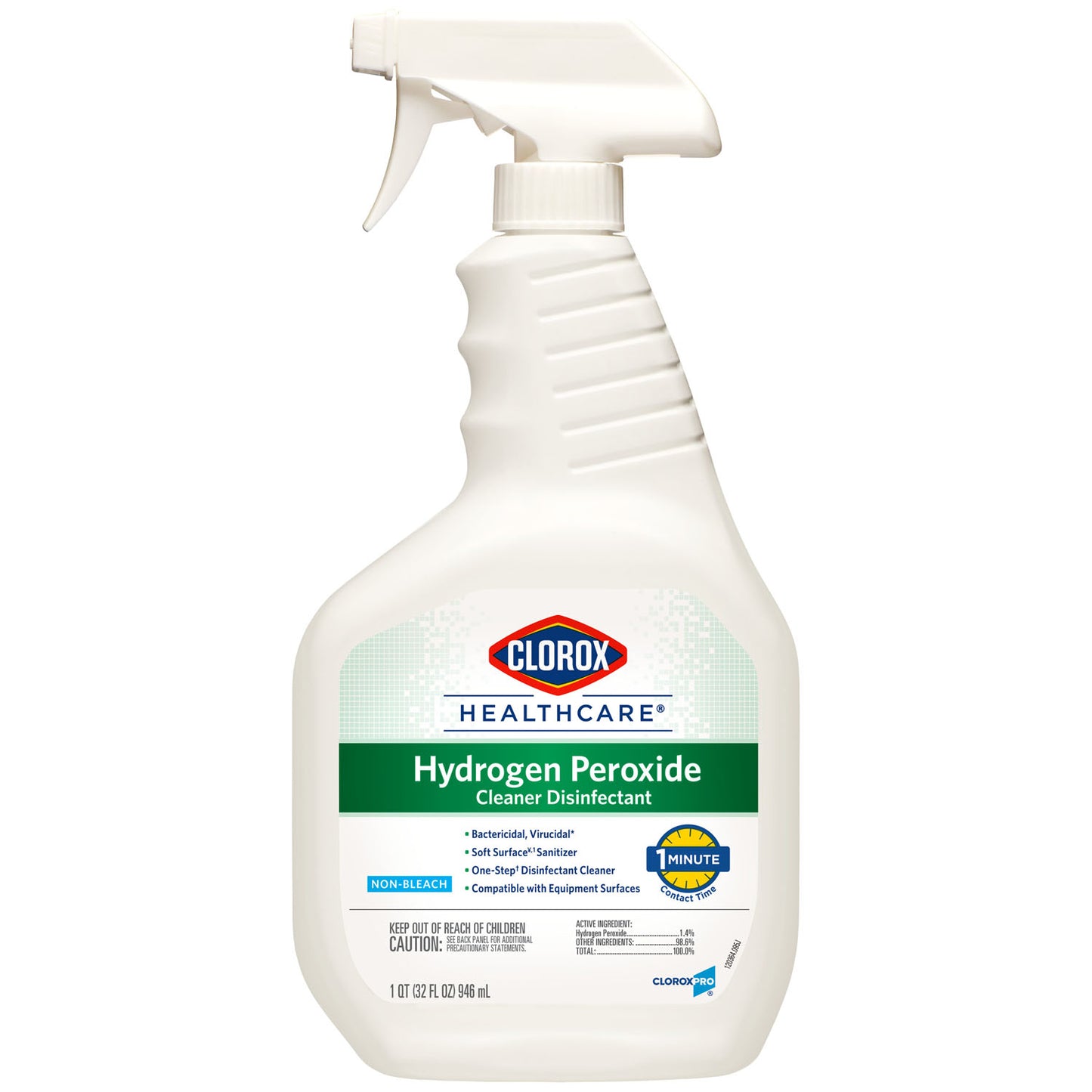 Clorox Healthcare Hydrogen Peroxide Cleaner Disinfectant Spray, 32 oz, 9/cs (48 cs/plt) (Continental US Only)