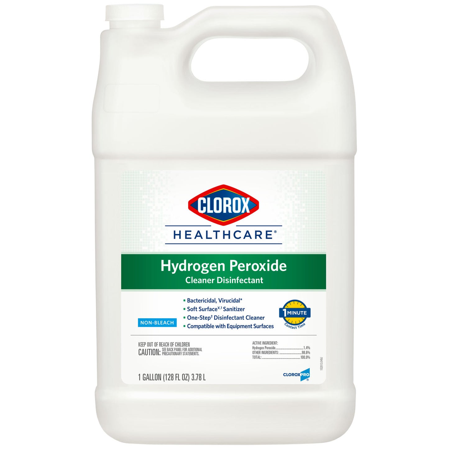 Clorox Healthcare Hydrogen Peroxide Cleaner Disinfectant Refill, Gallon, 4/cs (39 cs/plt) (Continental US Only)