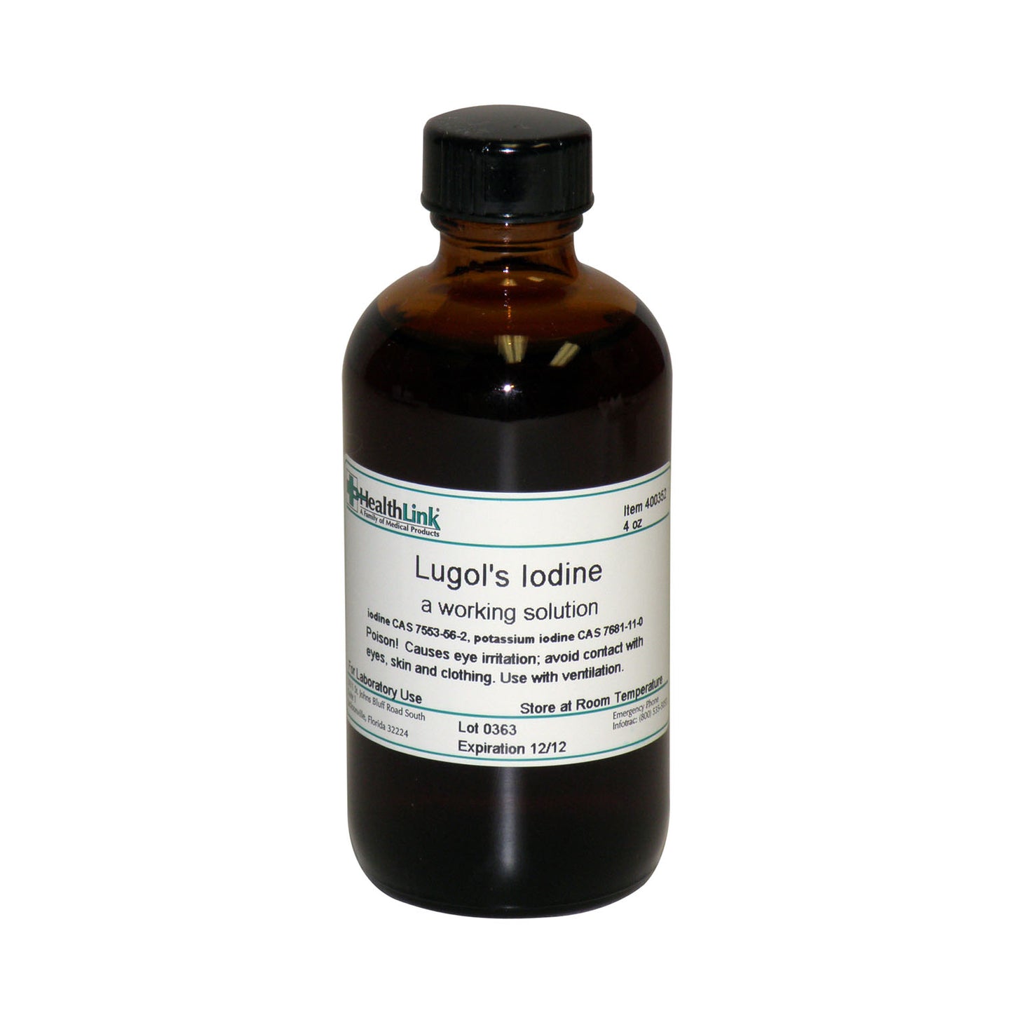 Lugol's Iodine, 4 oz (Item is Non-Returnable) (US Only)