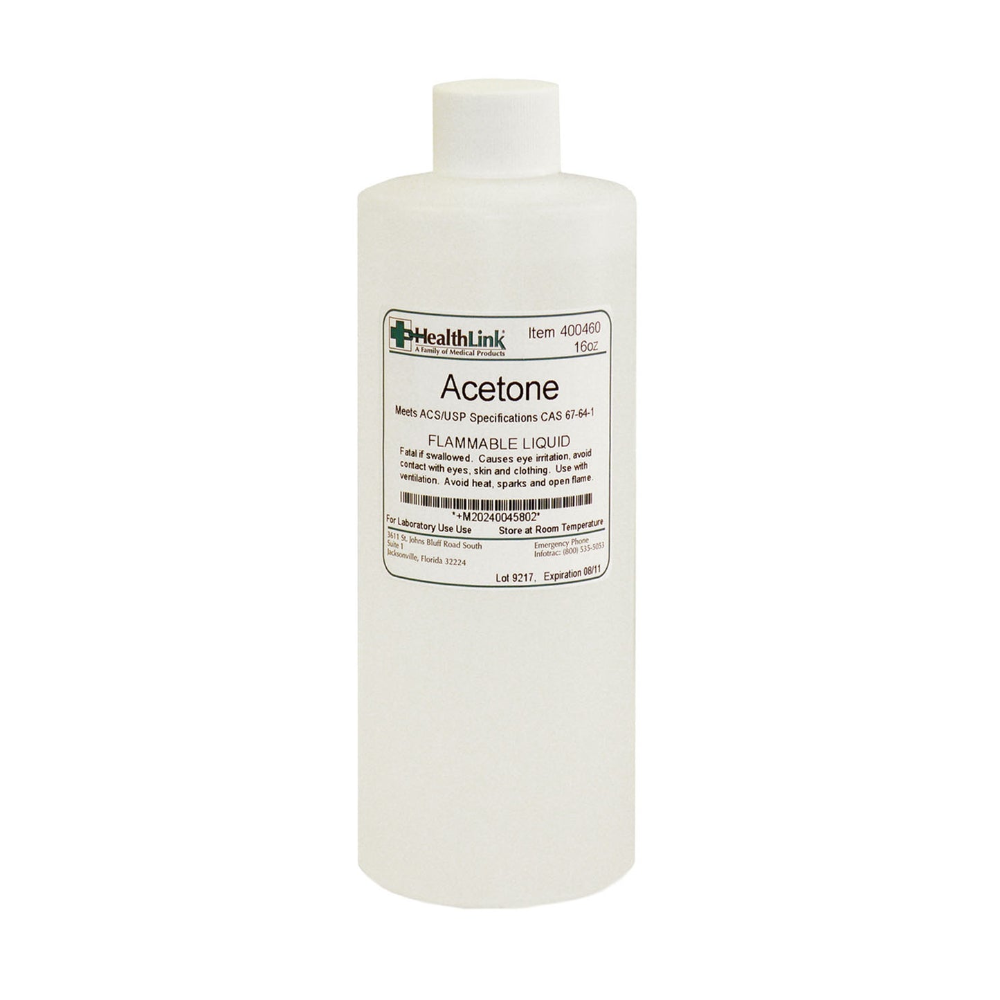 Aceton, 16 oz (Item is Non-Returnable) (US Only) (Item is considered HAZMAT and cannot ship via Air or to AK, GU, HI, MP, PR, VI)