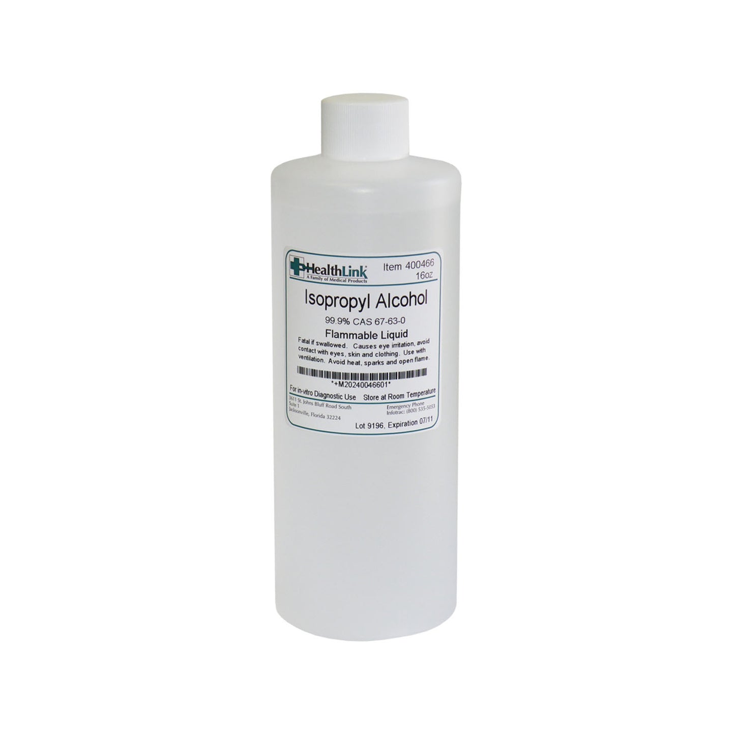 Alcohol 99% Isopropyl, 16 oz (Item is Non-Returnable) (US Only) (Item is considered HAZMAT and cannot ship via Air or to AK, GU, HI, MP, PR, VI)
