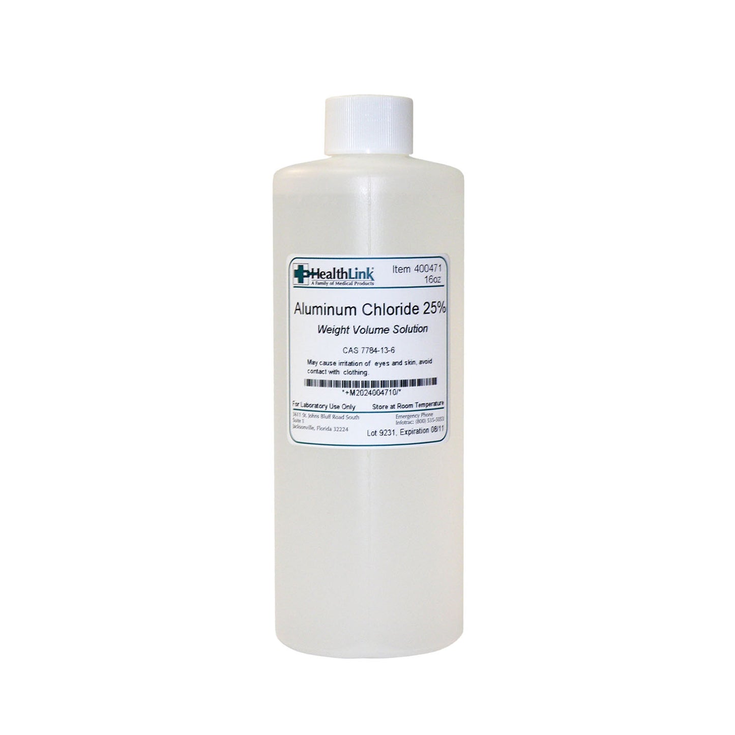 Aluminum Chloride, 25%, 16 oz (Item is Non-Returnable) (US Only)