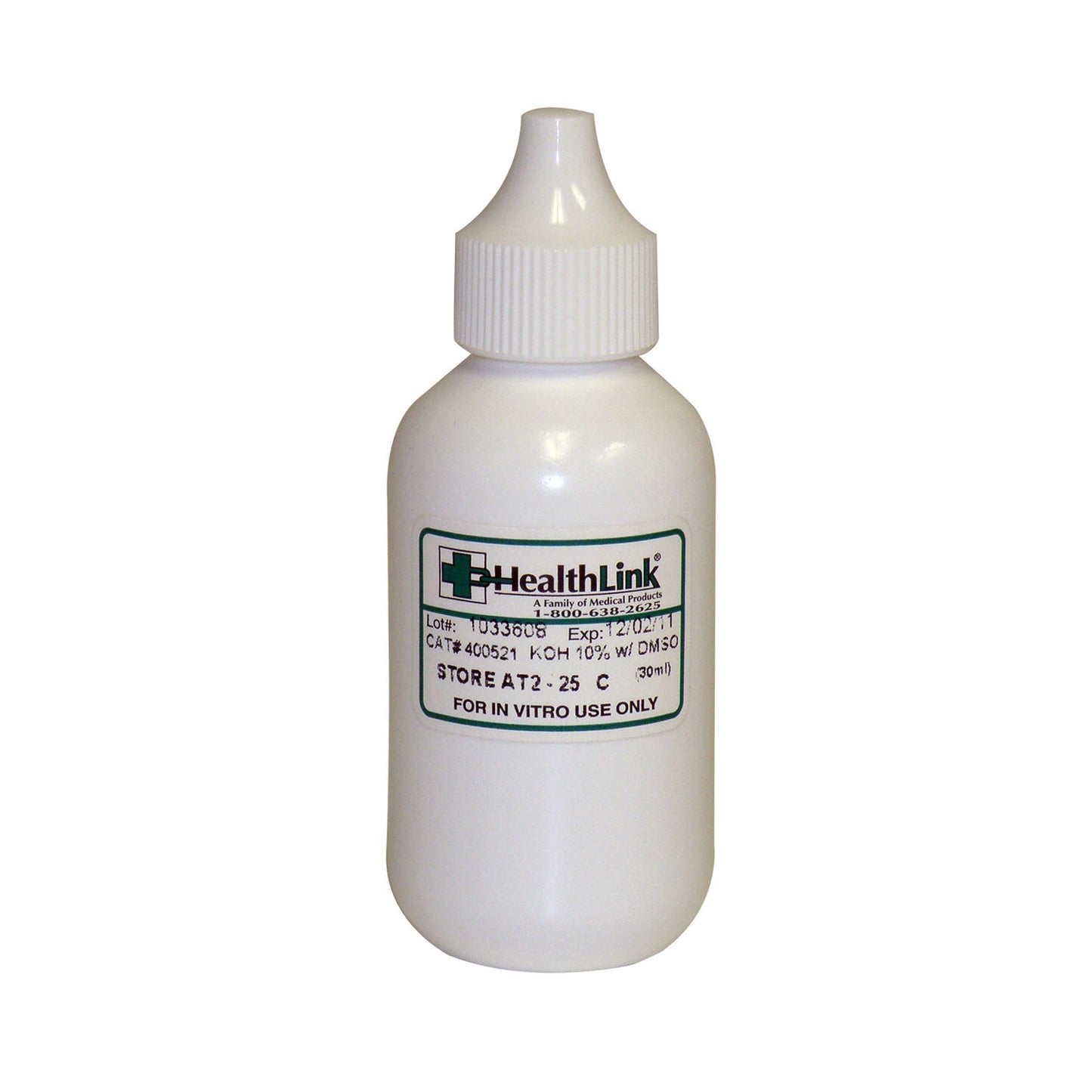 Potassium Hydroxide, 10% with DMSO, 30mL (Item is Non-Returnable) (US Only) (Item is considered HAZMAT and cannot ship via Air or to AK, GU, HI, MP, PR, VI)
