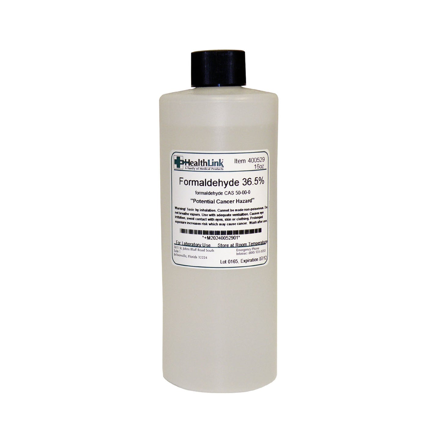 Formaldehyde, 16 oz (Item is Non-Returnable) (US Only) (Item is considered HAZMAT and cannot ship via Air or to AK, GU, HI, MP, PR, VI)