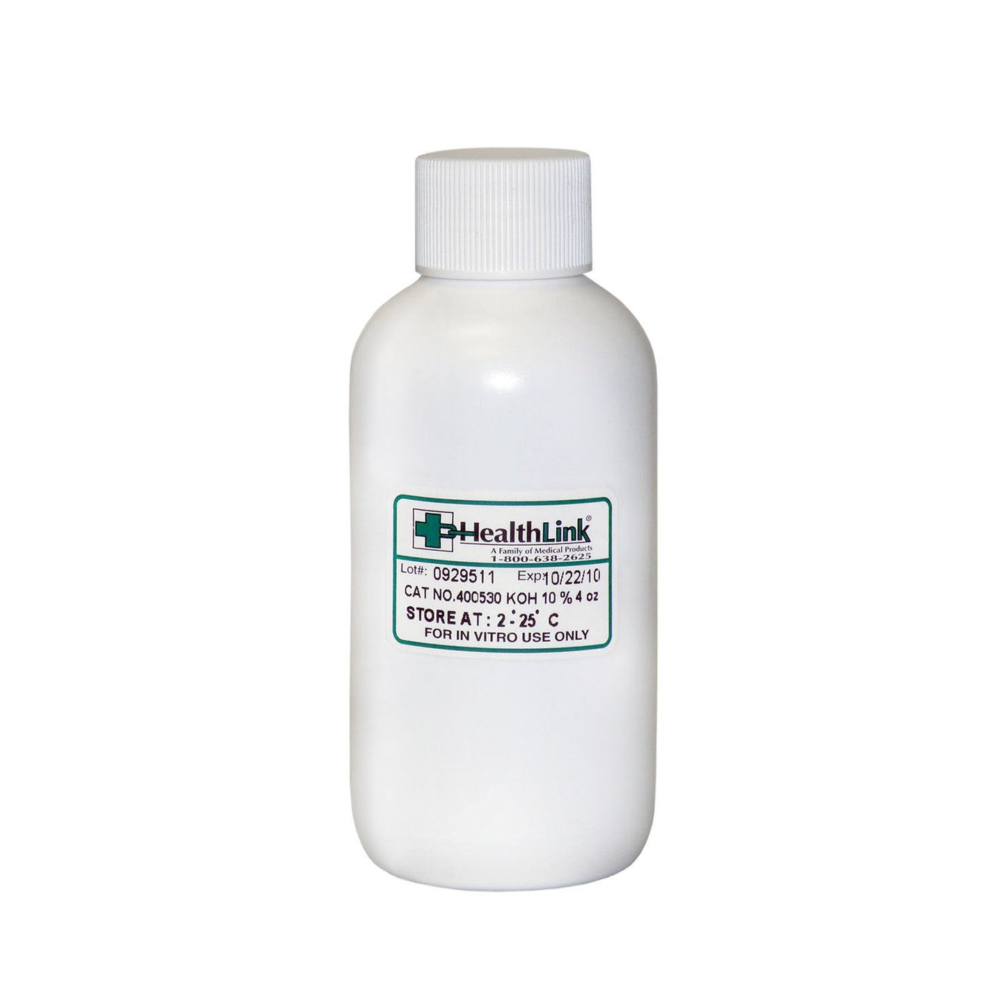 Potassium Hydroxide, 10%, 4 oz (Item is Non-Returnable) (US Only) (Item is considered HAZMAT and cannot ship via Air or to AK, GU, HI, MP, PR, VI)
