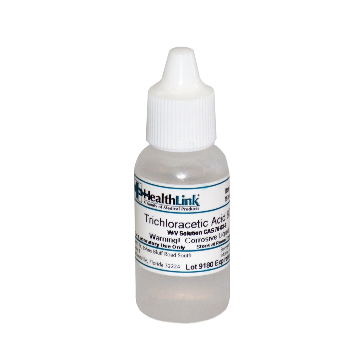 Trichloroacetic Acid, 80%, 15mL (Item is Non-Returnable) (US Only) (Item is considered HAZMAT and cannot ship via Air or to AK, GU, HI, MP, PR, VI)