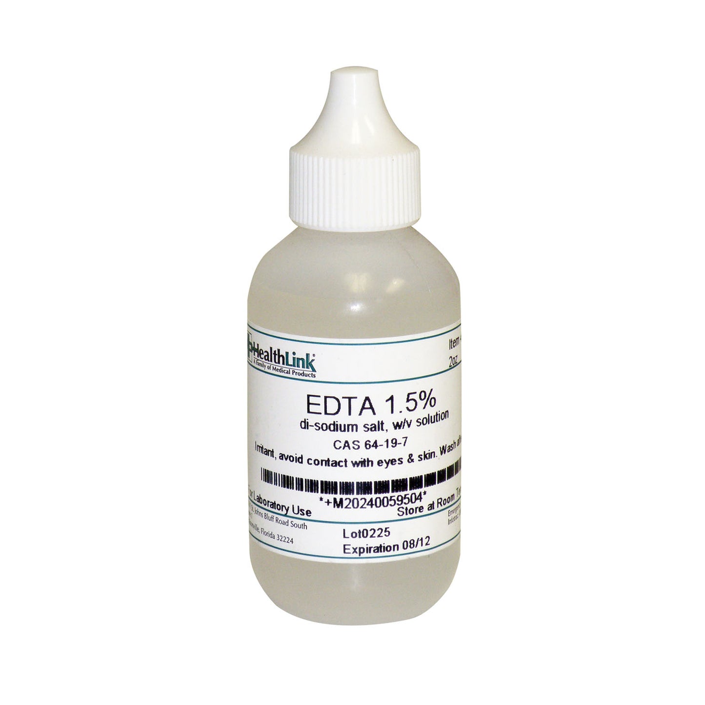Disodium EDTA, 1.5%, Dropper Bottle, 2 oz (Item is Non-Returnable) (US Only)