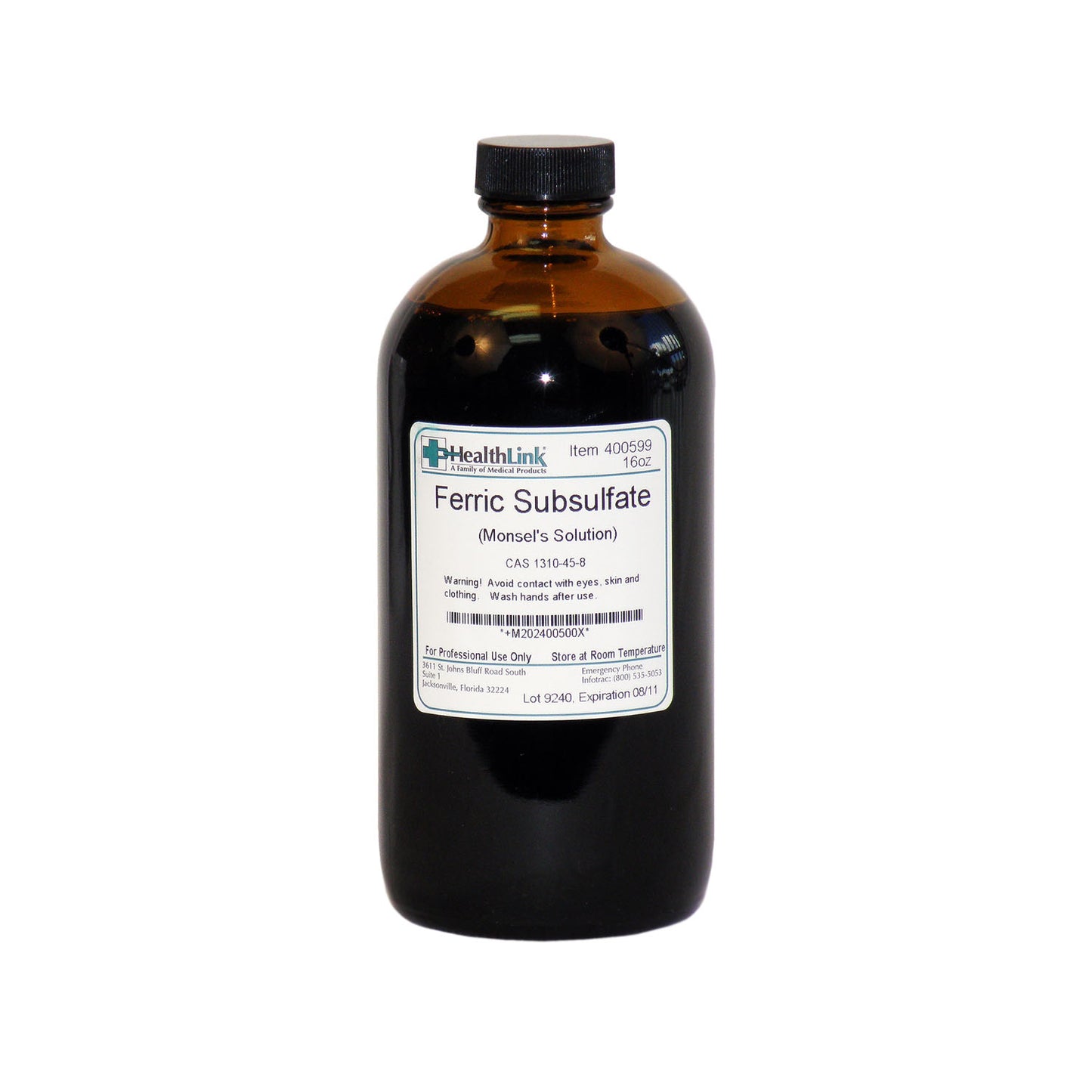 Monsel's Solution, Amber Bottle, 16 oz (Item is Non-Returnable) (US Only)