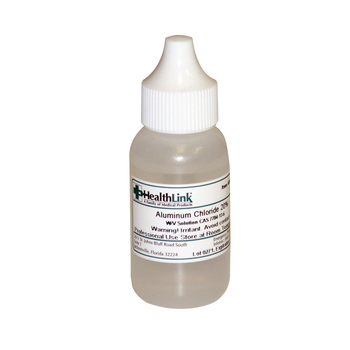 Aluminum Chloride, 20%,1 oz (Item is Non-Returnable) (US Only)