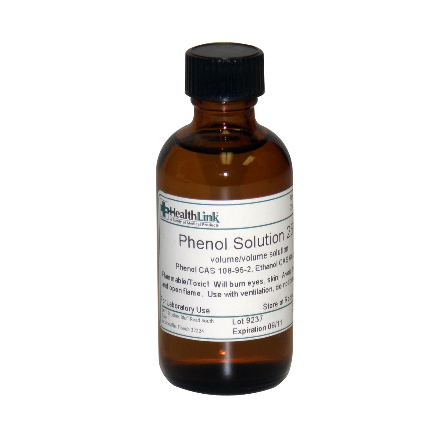 Phenol, 25%, 2 oz (Item is Non-Returnable) (US Only) (Item is considered HAZMAT and cannot ship via Air or to AK, GU, HI, MP, PR, VI)