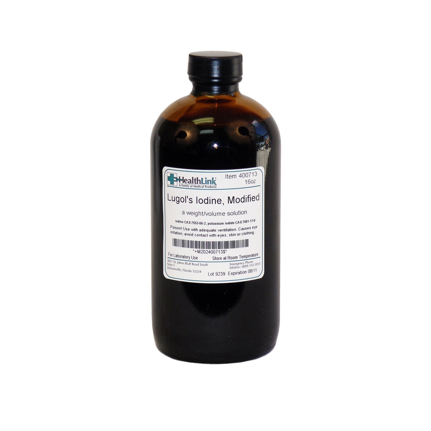Lugol's Iodine, Modified, 2.1%, 16 oz (Item is Non-Returnable) (US Only)