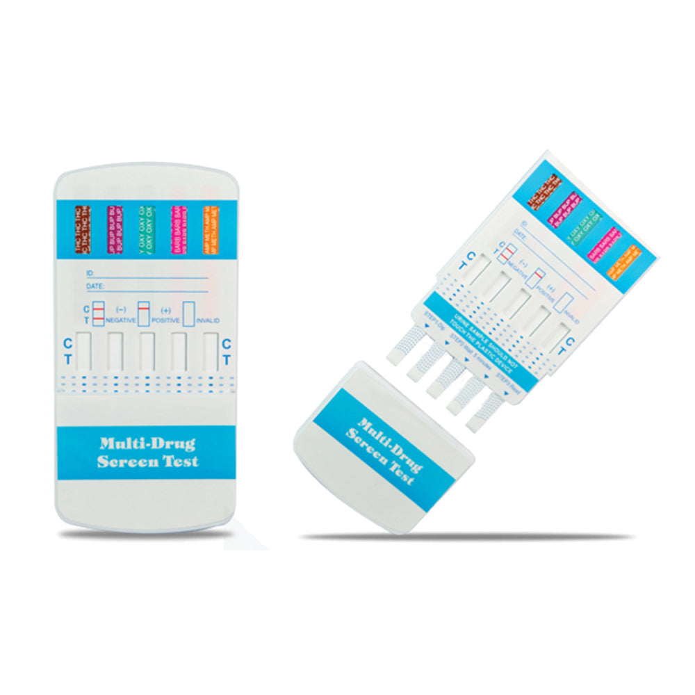7 Panel Dip Card - AMP/BZO/COC/mAMP/OPI/OXY/THC, 25/bx