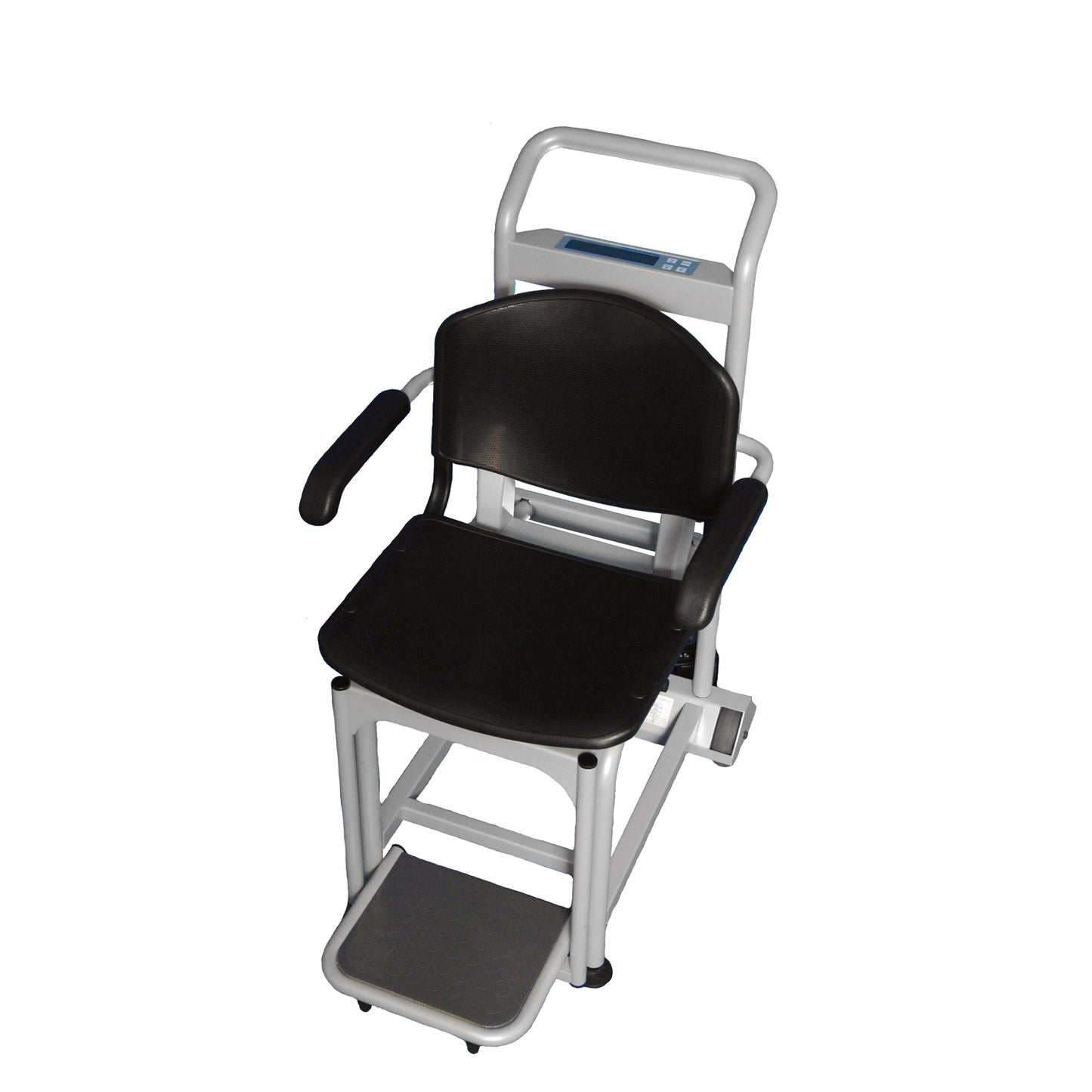 Digital Chair Scale, Capacity: 600 lbs/272kg, Seat Dimension: 15_" x 18_" x 16_", Variable auto-off Time, Enabling Unit View with Unit of Meausre Locked; Hold/Release; EMR Connectivity via optional Pelstar Wireless Technology, Motion-Sensing Weighing Technology, Reweigh, Pre-Tare, Recall, Everlock, 1 1/8" LCD Display, Resolution: 0.2lb/ 0.1kg, 120V AC Adapter (included) or (6) C-Cell Batteries (not included), 3 Year Warranty (DROP SHIP ONLY)
