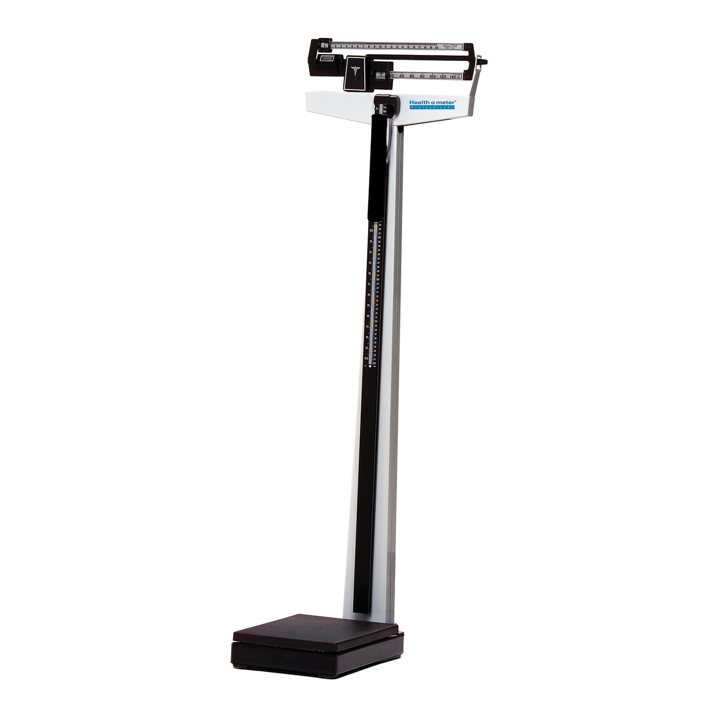 Mechanical Beam Scale, Height Rod, Wheels, 390 lb /180 kg Capacity, 10_" x 14" x 3_" Platform Dimension (Optonal Counterweights Item #55090 to raise capacity to 490 lb/210 kg) (DROP SHIP ONLY) (090119)