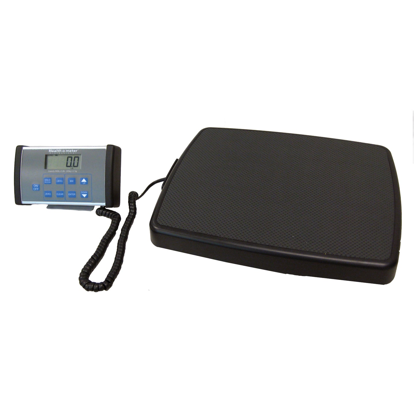 Digital Scale, Remote Display, Stand-On, Capacity: 660 lb/300 kg, Resolution: 0.2 lb/0.1kg, Platform Dimension: 13_" W x 16_" D x 2 3/8" H , (6) AA Batteries (included) or 120V Adapter (not included - ADPT31), Optional Wall Mounted Height Rod (PORTROD), 1" LCD Display, Functions: Pre-Tare, Reweigh, Variable Auto Off Time, Audible/Mute Sound Option, Enabling Unit View with Unit of Measure Locked, Everlock (DROP SHIP ONLY) (091216)