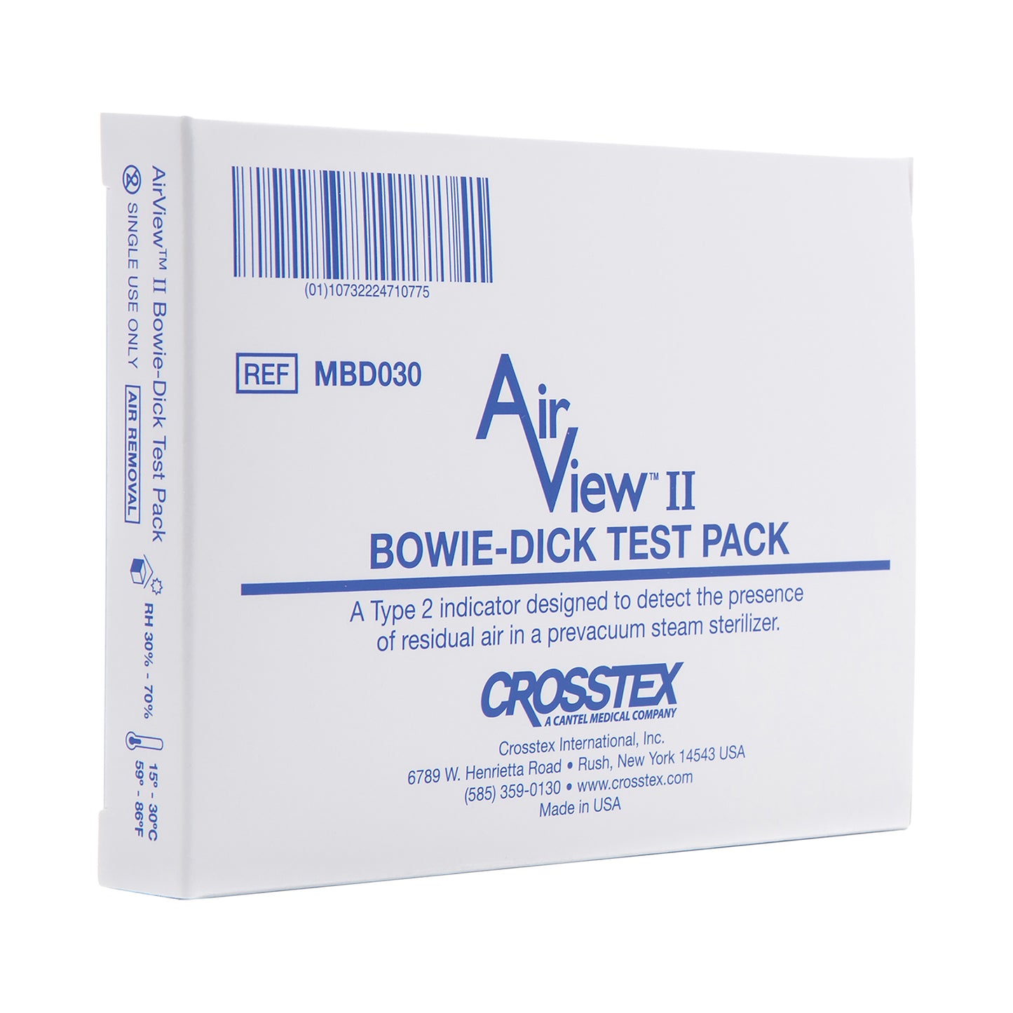AirView II Bowie-Dick Type Test Pack, Disposable, 30/cs
