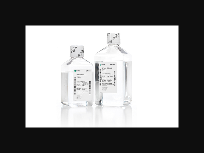 HyClone Dulbecco's Phosphate Buffered Saline, Liquid, 1X, with Calcium, Magnesium, without Phenol Red, 500 mL (Item is Non-Returnable)
