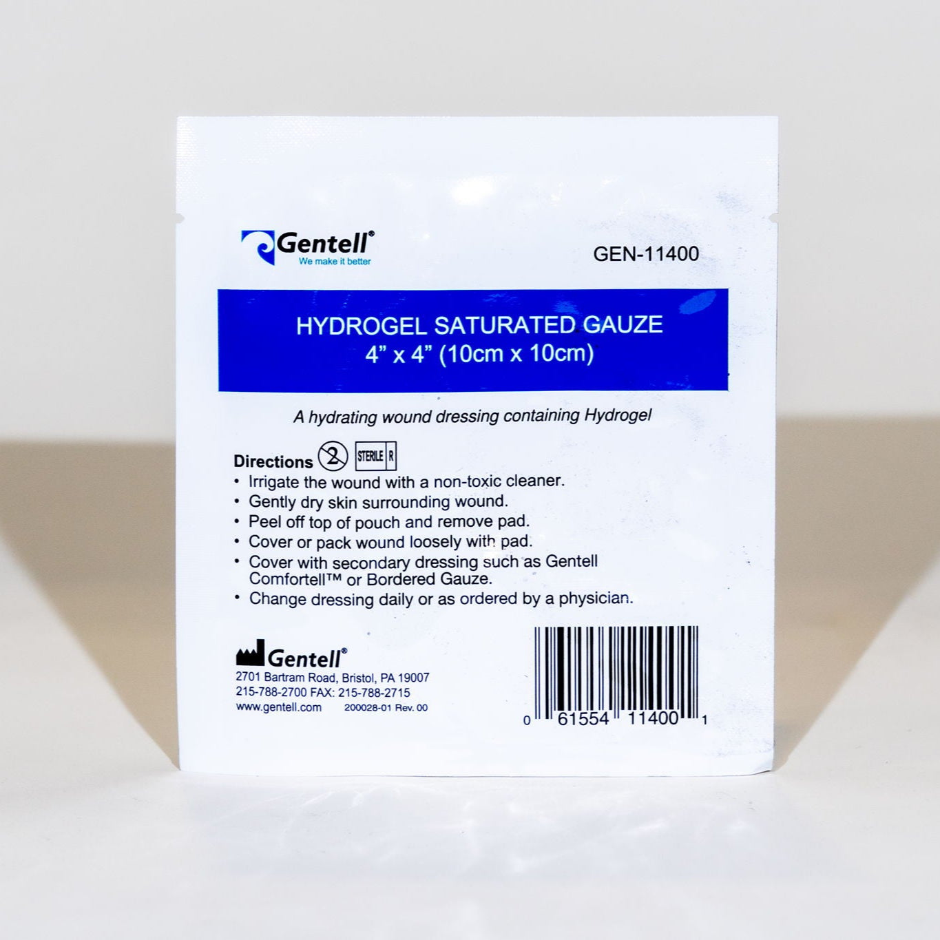 Hydrogel, Saturated Gauze, 4" x 4"30/cs