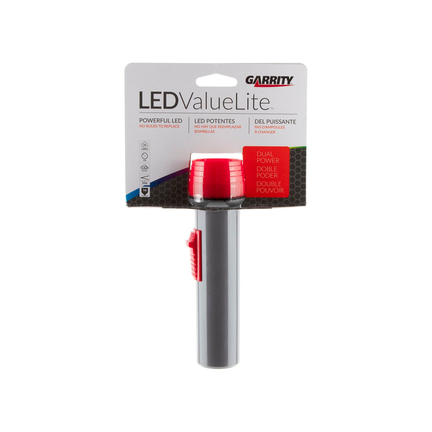 LifeLite LED Flashlight, Sealed in Alkaline Batteries, 53 Lumens, Shock Resistant, Lanyard Holder, 6/cs