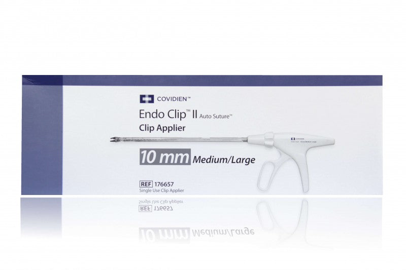Single Use Clip II Applier, Medium-Large Super Interlock Titanium Clips, 10 mm, Pistol Grip, 6/bx (Continental US Only)