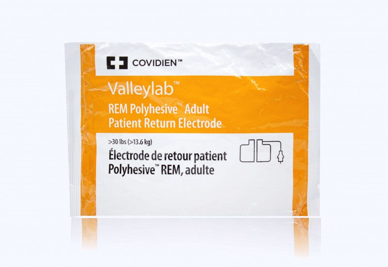 Polyhesive Adult REM Return Electrode with 15 ft Cord, 50/cs (Continental US Only) (Item is on Manufacturer Backorder - Limitited Quantities When Available) <Strong style="color:red">Max weekly quantity allowed: 2</Strong>