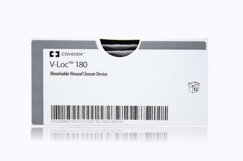 V-Loc 180 Suture, 3/8 Circle, Size 3-0, 18", Absorbale, Undyed, P-14, 12/cs (Continental US Only)
