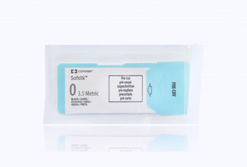 Suture, Pre-Cut, Size 0, Black, 12x30", No Needle, 2 dz/bx (Continental US Only)