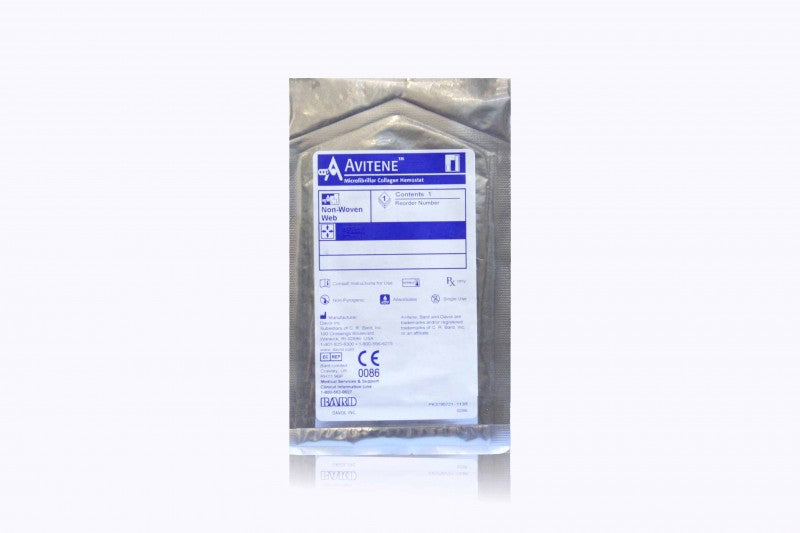 Avitene Sheets, Non-Woven, Controlling Bleeding for all Surgical Applications, Large, 7.0cm x 7.0cm (2.75in x 2.75in), 6/cs (US Only)