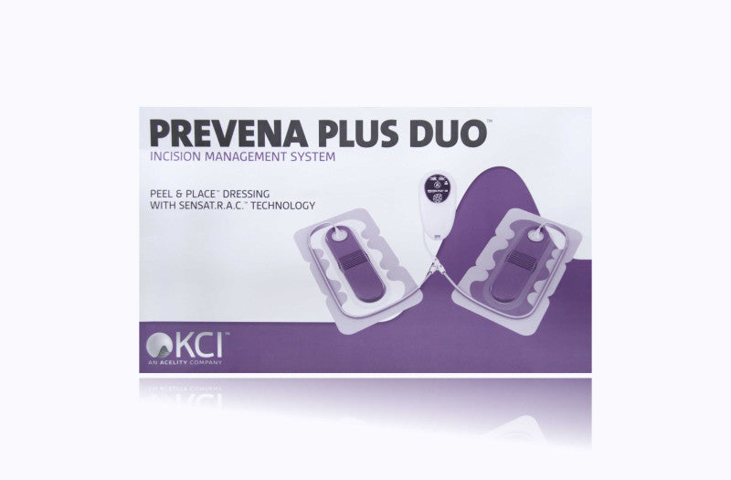 Prevena Plus Duo with Peel & Place Dressing, 20 cm/ 20cm, 3/cs (Continental US+HI Only)