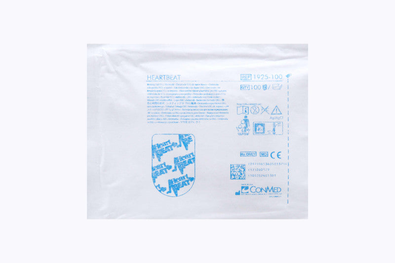 Heartbeat Electrodes, 100/pouch, 10 pouches/cs