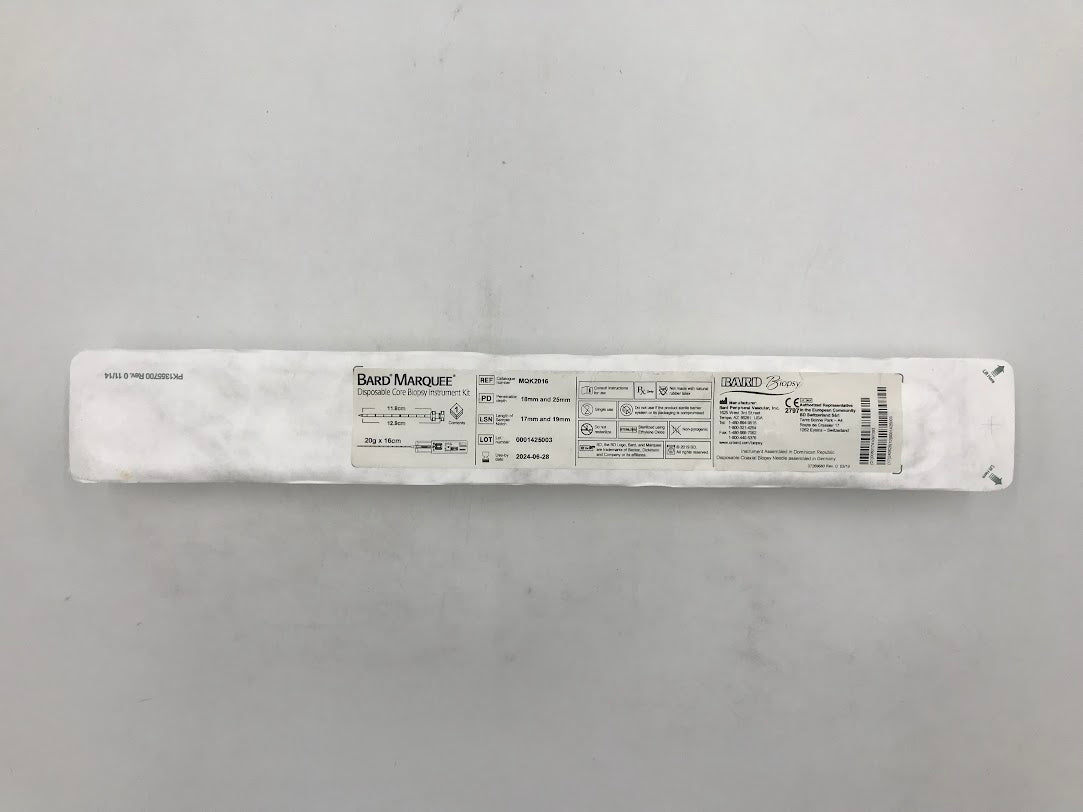 Marquee Disposable Core Biopsy Instrument Kit, 20G x 16cm, with Compatible Coaxial, 5/cs (US Only)
